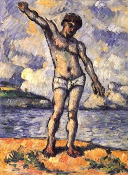 Mann stehend Arme erweitert Paul Cezanne Ölgemälde